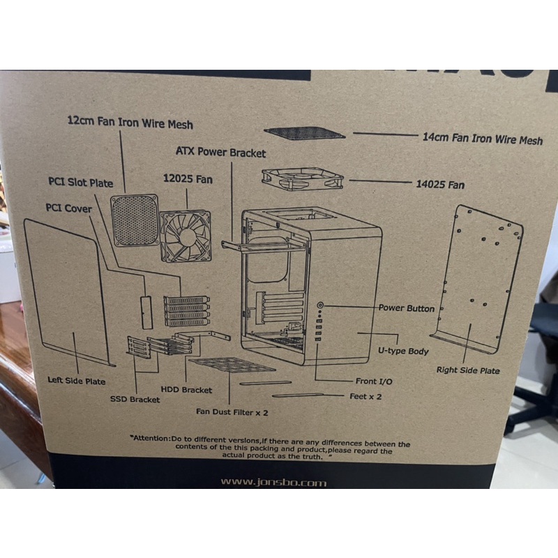 ส่งฟรี JONSBO UMX3 MATX /ITX CASE