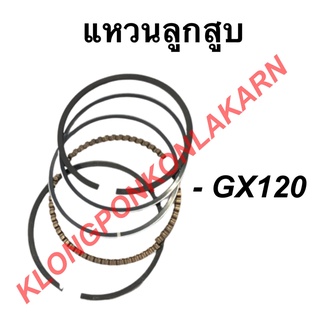 แหวนลูกสูบ รุ่น GX120แหวนลูกสูบฮอนด้า ขนาด STD , 010 , 020 , 030 , 040 , 060 แหวนลูกสูบ