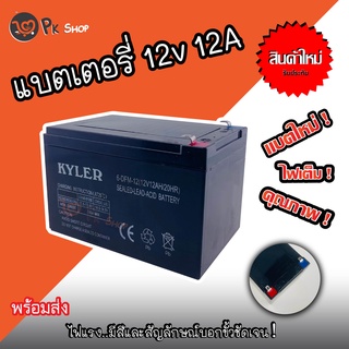 แบตเตอรี่​แห้ง​ 12V 12AH​ แบตเตอรี่เครื่องพ่นยา​ เครื่องสำรองไฟ แบตใหม่ ไฟแรง ของแท้