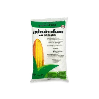 Unclebarns แป้ง ข้าวโพด ซุปเปอร์ไฟน์ แป้งข้าวโพด ราดหน้า บริสุทธิ์ 100% ขนาด 400 กรัม 1 กิโลกรัม