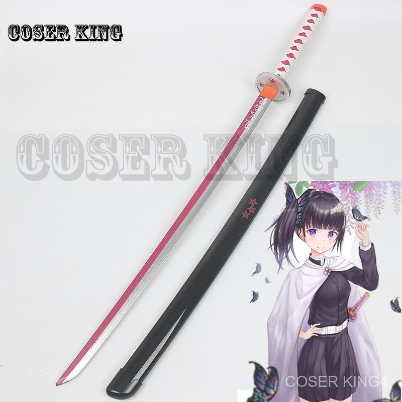 104ซม ทำด วยไม ดาบ Kimetsu No Yaiba Wooden Sword Demon Slayer Kanae Cosplay อาว ธ Tsuyuri Kanawo Kanao Kochou Shinobu ช Shopee Thailand