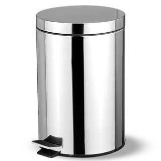ถังขยะสแตนเลส ทรงกลม - ROUND DUSTBIN WITH PLASTIC INNERBIN