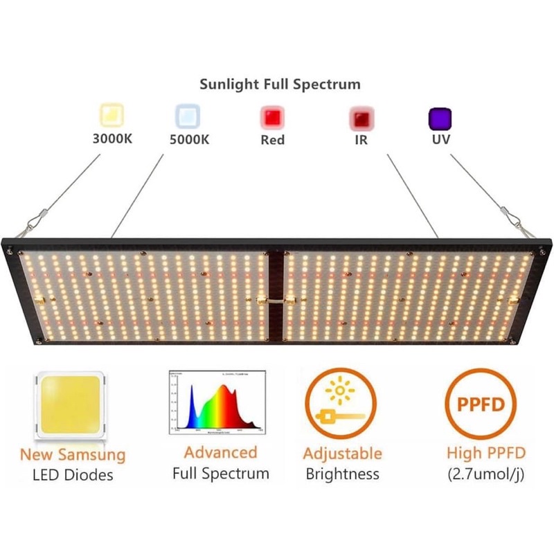 240W Samsung LM281B+UV+ir LED Grow Light
