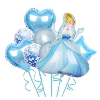🇹🇭 800 107 ลูกโป่ง ฟอยล์ วันเกิด สังสรรค์ ปาตี้ การ์ตูน เจ้าหญิง / Foil Balloon Princess Disney cartoon