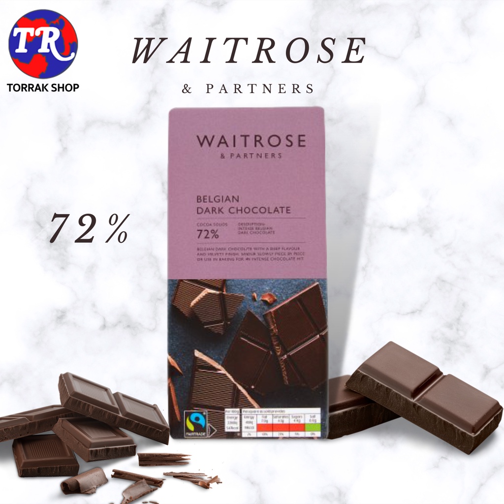 Waitrose Belgian Dark Chocolate 72180g. Shopee Thailand