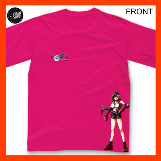 T-shirt  เสื้อยืด ผ้าฝ้าย 100% พิมพ์ลาย Dtf Final Fantasy VII 01 Tifa Lockhart 30s สําหรับผู้ชาย ผู้หญิง เด็กผู้ชาย เด็ก