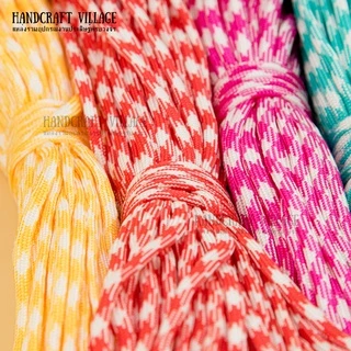 เชือกพาราคอร์ด 4มิล (สีที่51-100) ยาว5เมตร | PARACORD เชือกไนล่อน สำหรับถักสร้อยข้อมือ ปลอกคอสัตว์เลี้ยง งานDIY