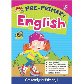 Bright Kids Pre-Primary English - หนังสือแบบฝึกหัดภาษาอังกฤษ เรียนรู้หลักไวยากรณ์ เตรียมพร้อมก่อนขึ้นประถม