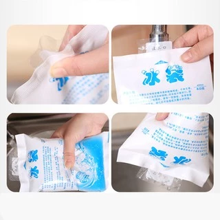 (แพ็ค 50 ใบ) Ice pack เจลทำความเย็น น้ำแข็งเทียม ใช้ซ้ำได้ #P224 ไอซ์แพค เก็บความเย็น แช่เย็นอาหาร เครื่องดื่ม หรือนมแม่