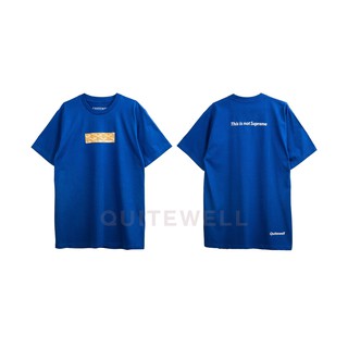 เสื้อยืดผ้าฝ้าย QW_T_75-2 NOT YARD BLUE น้ำเงิน