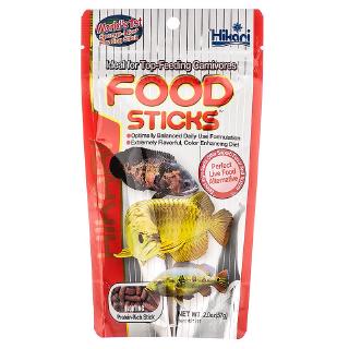 Hikari Food Sticks อาหารปลา ฮิคาริ สูตรโปรตีนสูงสำหรับปลาอโรวาน่า และปลากินเนื้อ แบบลอย (57g, 250g)