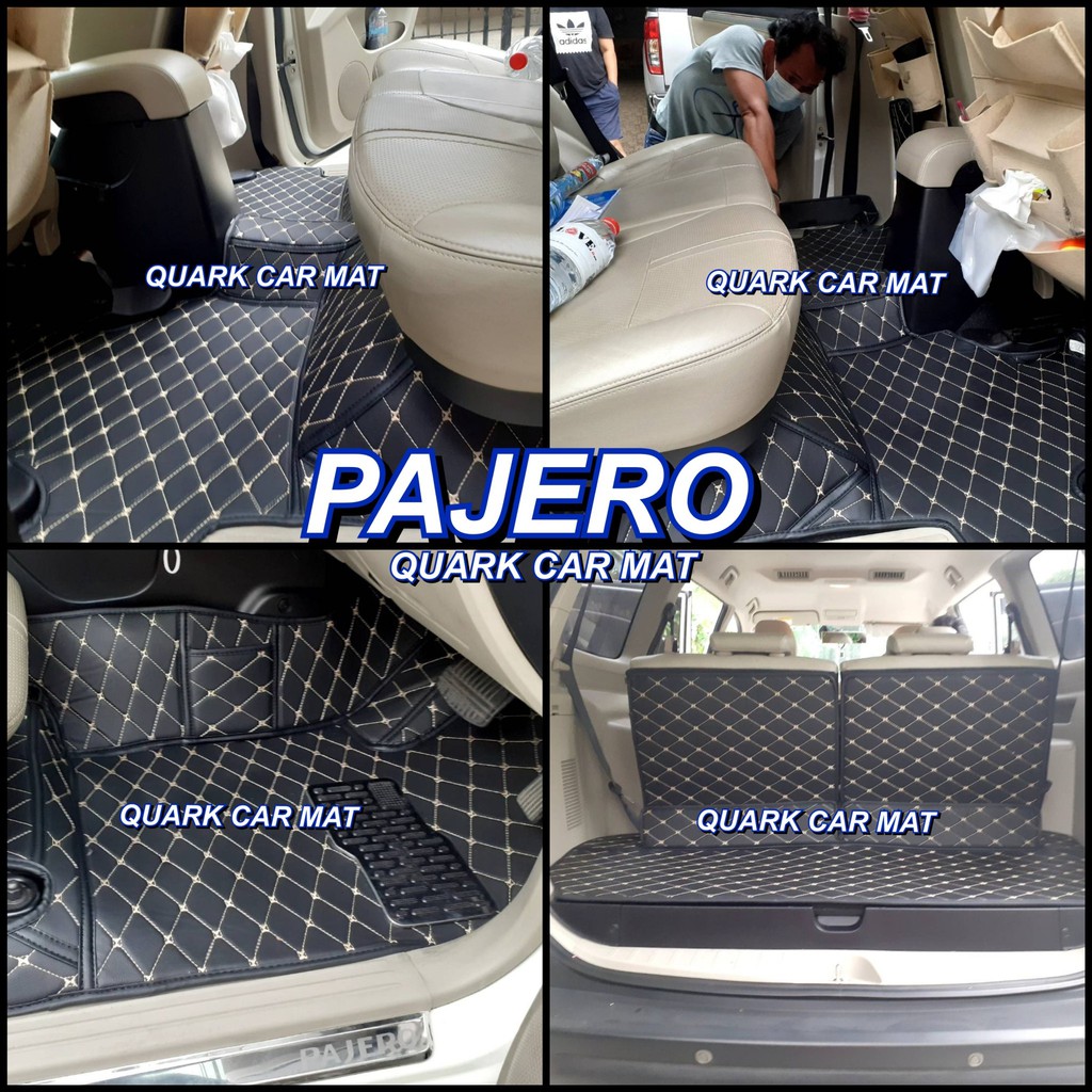 (ฟรีแถม3) PAJERO ปาเจโร่ 2008-2014 พรม6D แท้ รุ่นหนา ตรงรุ่น เต็มคัน เพจโรงงานตรง QUARK