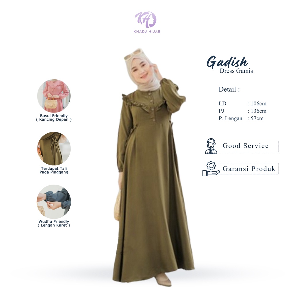 Kadj Hijab - Girl& 39;s ชุดเดรสมุสลิมธรรมดา