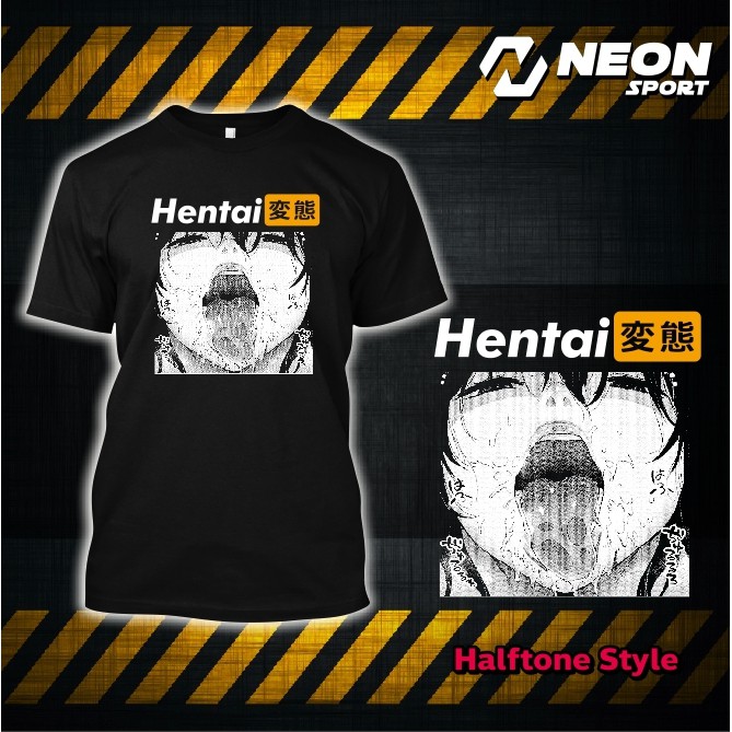 คอลูกเรือเสื้อยืดสกรีนลาย 🔥🔥 H E N T A l 🔥🔥S-5XL