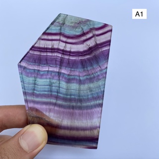 เรนโบว์ ฟลูออไรต์ (Natural Rainbow Fluorite Freeform Slabs Polished and Factory cutted)