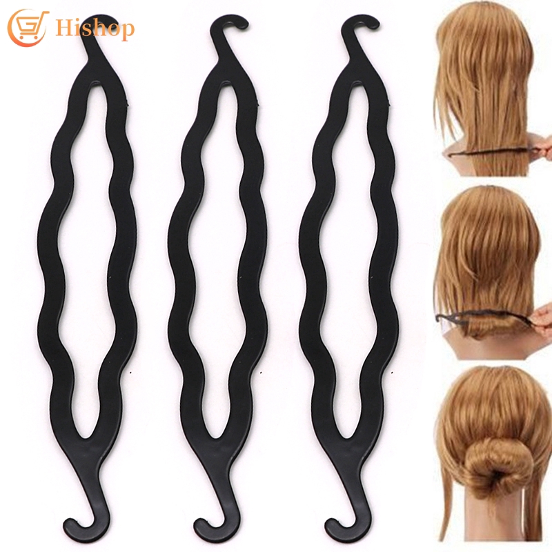 Women Magic Hair Styling Accessories Hair Clip DIY Hair Braiding Braider  Tool Set Twist Bun Barrette Elastic Headband | Shopee Thailand