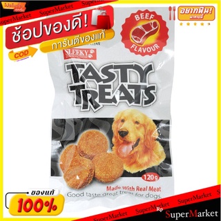 ✨ขายดี✨ สลิคกี้ โกลด์ เทสตี้ทรีท รสเนื้อ 120 ก. SLEEKY Tasty Treats Beef Flavour 120 g.