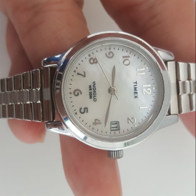 นาฬิกา Timex หน้าปัดมุก สายยืด แท้ครับ