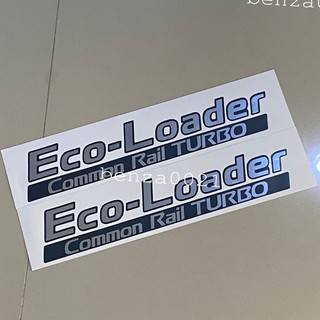 สติ๊กเกอร์* ECO-LOADER สีฟอยเงิน ติดข้างประตู NISSAN นาวารา  (ราคาต่อคู่ มี 2 ชิ้น )