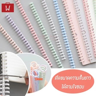 Oneworkstory สันห่วงเข้าเล่ม |ตัดแต่งได้ ถอดได้ A4 30ห่วง12mm| สันเกลียว กระดูกงู เข้าเล่มเอกสาร สันปก Wire Binding