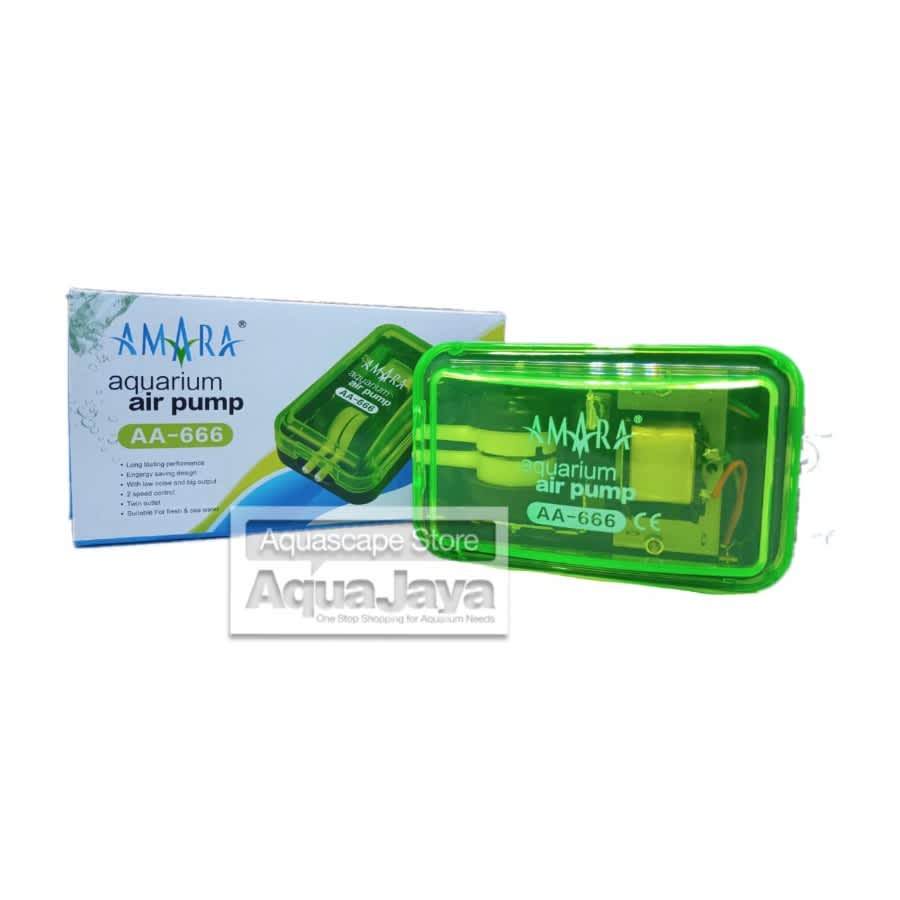 ปั๊มลม Amara AA-666/aquarium ปั๊มลม 2 รู