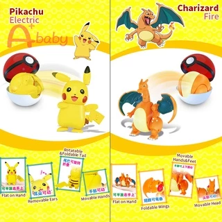 Pokemon โปเกมอน ปิกาจู Action Figures Pikachu/Charizard/Mewtwo/Eevee