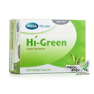 Mega We Care Hi-Green เมก้า วีแคร์ ไฮกรีน บรรจุ 30 แคปซูล