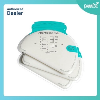 nanobebe Breastmilk Storage bags ถุงเก็บนมแม่ 5 onz 50ถุง