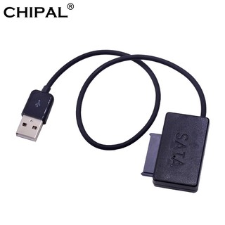 (for Laptop DVD-ROM,HDD Caddy) USB 2.0 to 7+6 13Pin Slimline SATA II Cable with LED Indicator