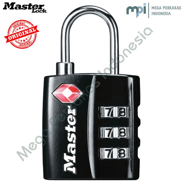 ล้างโกดัง Master Lock Travel Lock 4680d BLK mix TSA