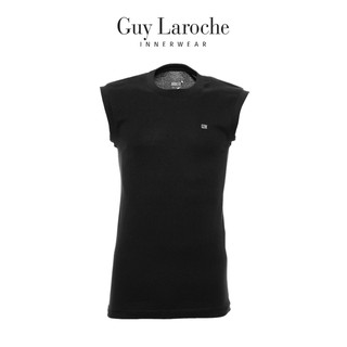 Guy Laroche เสื้อแขนกุดคอกลมสีดำ USA Cotton 100%  รุ่น (JVR2423R8)