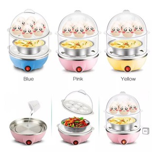 เครื่องต้มไข่ไฟฟ้า 2ชั้น.​-----รพร้อมส่ง----