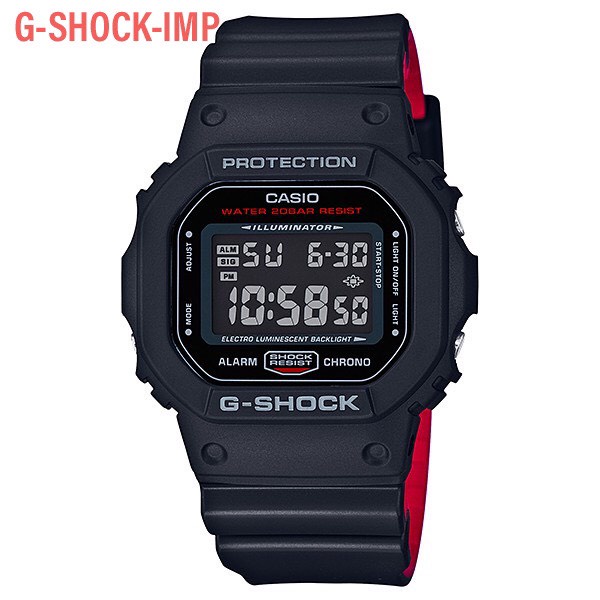 นาฬิกา G-SHOCK รุ่น DW-5600UHR-1DR ดำแดงทูโทน  ประกันcmg 1ปี