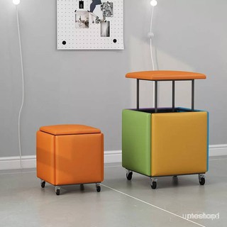 Cube เก้าอี้สตูล ทรงลูกเต๋า 5 ที่นั่ง ถอดออกได้ คละสี 5 IN 1 Cube Multifunctional Square พร้อมส่ง