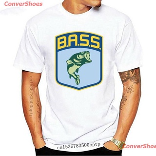 เสื้อยืดกีฬา ใหม่ 2021 Bass Pro Fishing Logo เสื้อยืดลําลองสําหรับผู้ชายแขนสั้นสีดําทรงหลวมขนาด Ajax Mens Womens T-shi