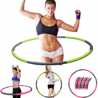 (คละสี) ฮูล่าฮูปโฟม Massaging Hula Hoop แบบมีลูกคลื่นช่วยนวด (YF-1079)