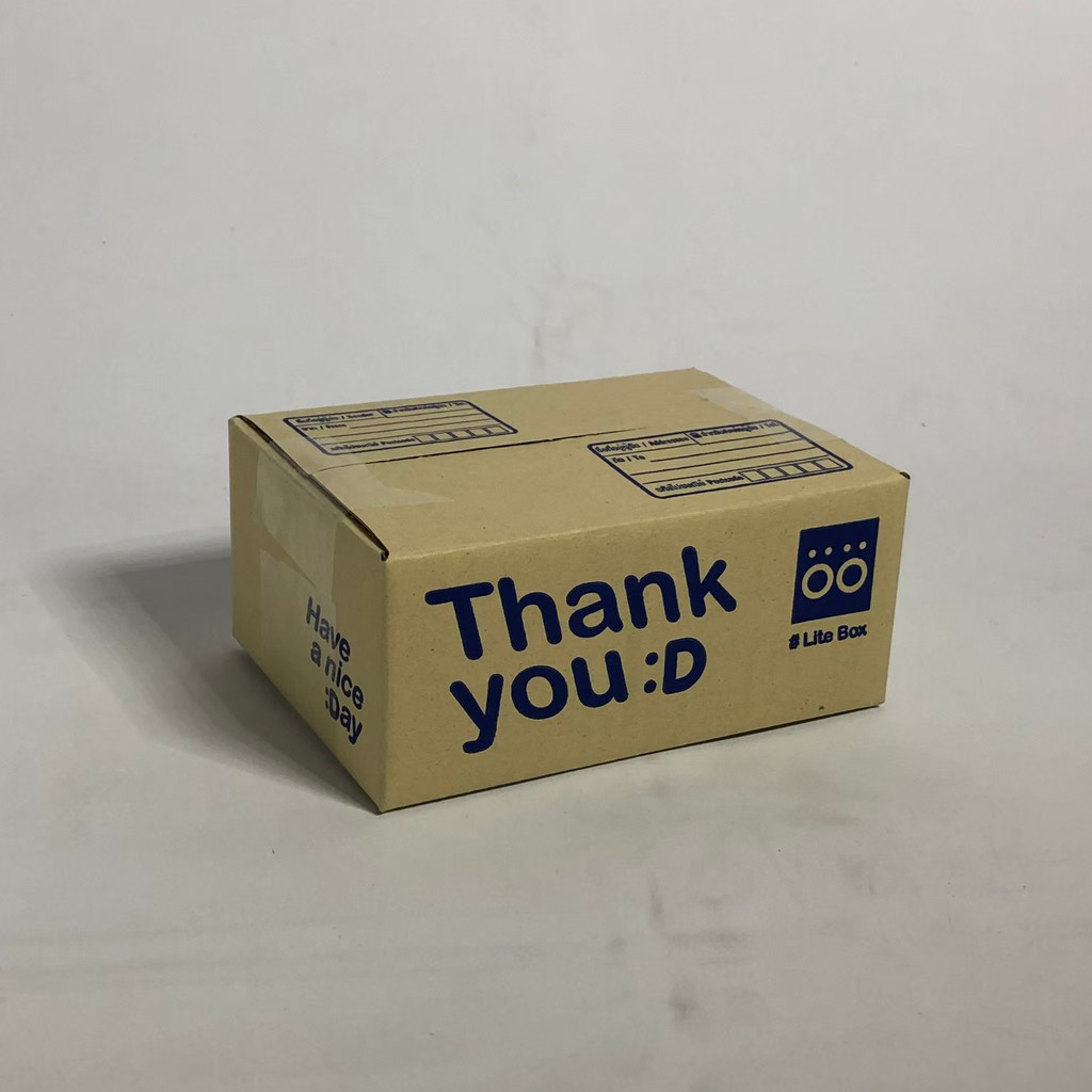◙กล่องพัสดุ ลาย Thank you เบอร์ OO/O/O+4/A/AA/2A/B/2B/C/D ( แพ็คละ 10 ใบ ) พร้อมส่งทุกขนาด ราคาโรงงา