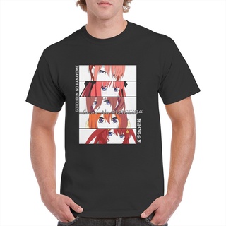 พร้อมส่ง เสื้อยืดแขนสั้น ผ้าฝ้าย 100% พิมพ์ลายอนิเมะ The Quintessential Quintuplets Eyes Gotoubun No Hanayome หลากสี แฟช