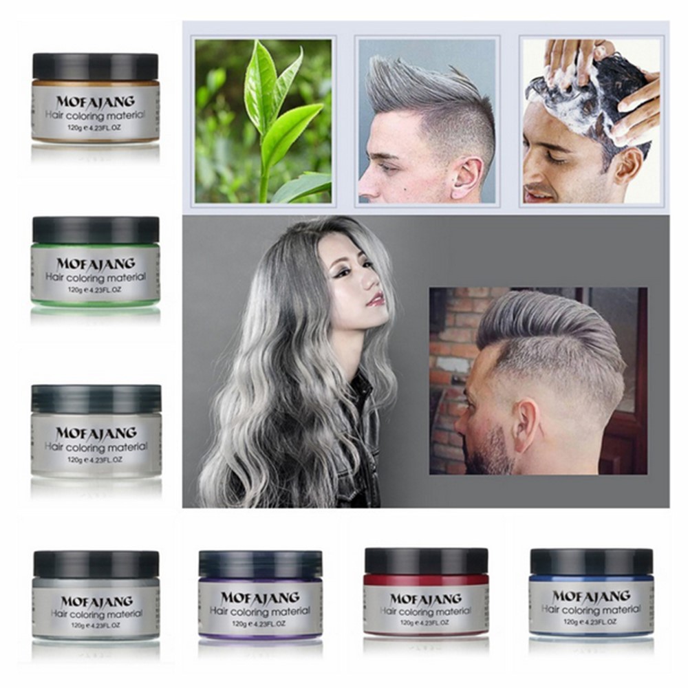 Hair Colour Pomades Waxes White Purple Gray Silver Ash Wax Hair
