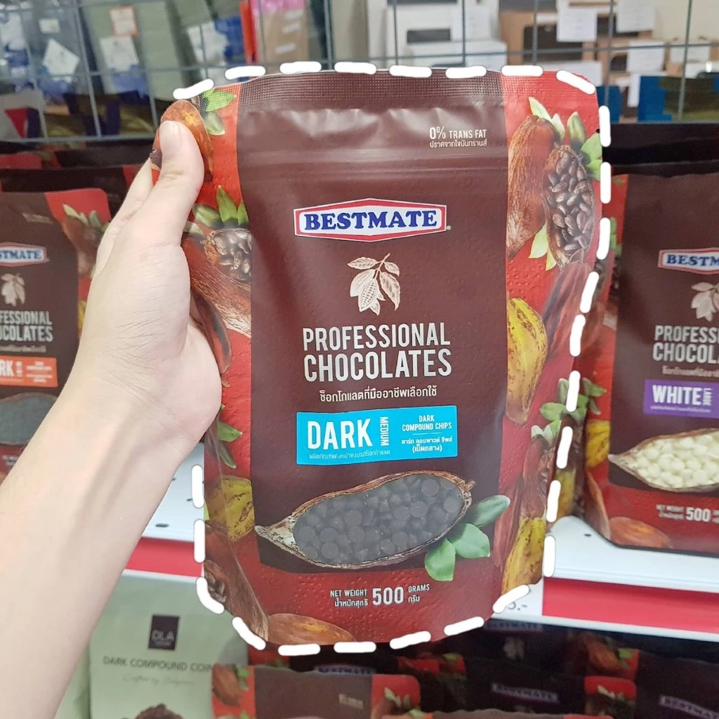 ช็อคโกแลตชิพ (เม็ดกลาง) Bestmate 500 กรัม