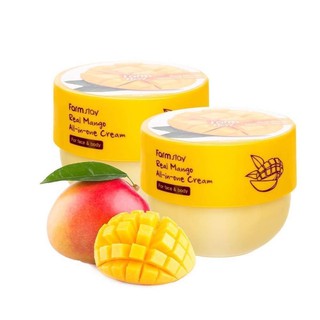 Farm Stay Real Mango All-in-one Cream 300ml. For face &amp; body ครีมสำหรับผิวหน้าและผิวกาย