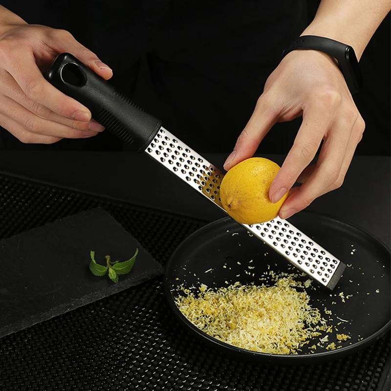 ที่ขูดผิวมะนาว ที่ขูดชีส (Lemon Zester & Cheese Grater)สแตนเลส ด้ามพลาสติก