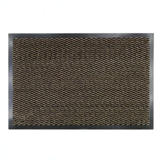 KASSA HOME Dust mat CROSS CM3223_4060BN Size 40 x 60 CM. Brown ใช้ได้กับทุกบ้าน