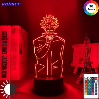 โคมไฟกลางคืน Led รูปอนิเมะ Jujutsu Kaisen Satoru Gojo สําหรับตกแต่งห้องนอน ของขวัญวันเกิด