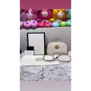 gucci marmont camera bag size24 cm white