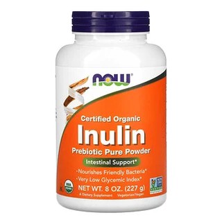 Certified Organic Inulin, Prebiotic Pure Powder,  พรีไบโอติก อินนูลิน ไฟเบอร์