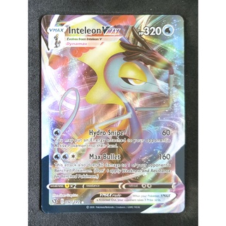 Inteleon V Max Card อินเทเลียน 050/192 Pokemon Card Gold Flash Light (Glossy) ภาษาอังกฤษ