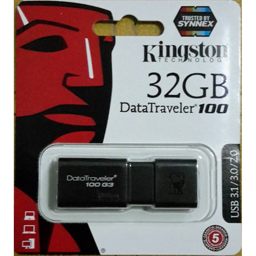Genuine Kingston 32GB DataTraveler 100 G3 USB 3.0 Flash Pen Drive DT100G3//32GB