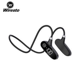 Wiresto หูฟังสเตอริโอไร้สาย บลูทูธ 5.2 ป้องกันเหงื่อ กันน้ํา พร้อมสายคล้องคอ