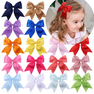 2pcs Grosgrain Ribbon Hair Bows Clips Cute Hair Barrettes Accessories for Kids Toddlers Baby Girls